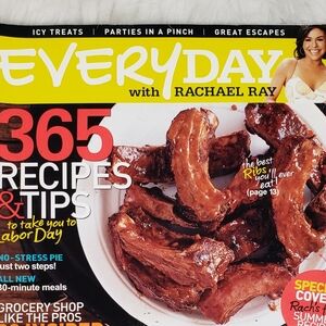 Nostalgic Everyday Rachel Ray vintage magazine August 2009 152 Pages